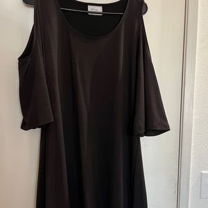 black dress with red sparkles